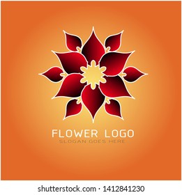 flower logo images design vector