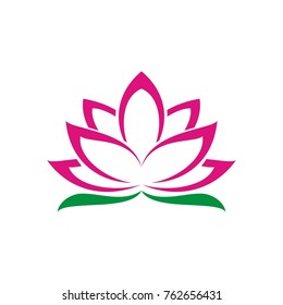 Flower logo, Lotus Flower logo design template, designed based vector format, clean and simple illustration for your company