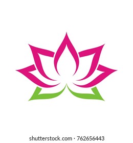Flower logo, Lotus Flower logo design template, designed based vector format, clean and simple illustration for your company
