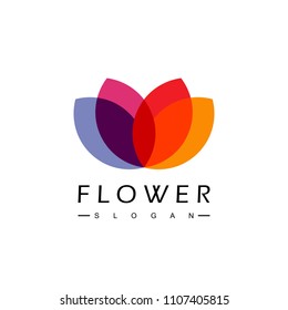 Flower Logo, Lotus icon design