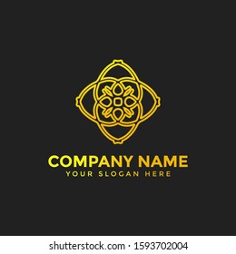 flower logo with a luxury abstract theme, perfect for decoration,logo spa,fashion,natural,nature .etc