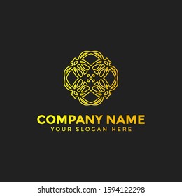 flower logo with a luxury abstract theme, perfect for decoration,logo spa,fashion,natural,nature .etc