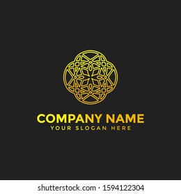 flower logo with a luxury abstract theme, perfect for decoration,logo spa,fashion,natural,nature .etc