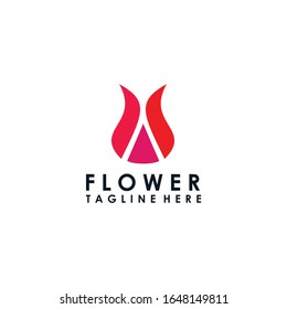 Vector de plantillas y logotipos de flor