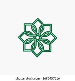 flower logo monoline and elegant