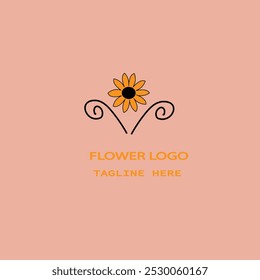 flower logo set vector set colorful logo design