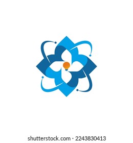 flower logo simple clean and elegance