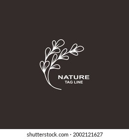 flower logo or symbol on black background
