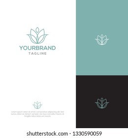 Flower logo template
