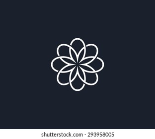 Flower logo template