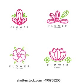 Flower logo template