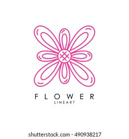Flower logo template