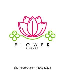 Flower logo template