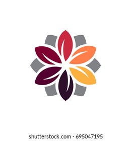 flower logo template