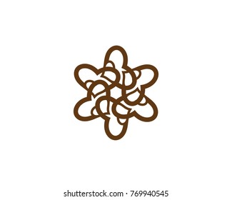 Flower logo template
