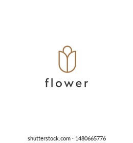 flower logo template for beauty business