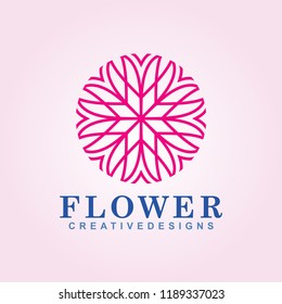 Flower logo template, Hotel logo templates for gifts shop or fashion company