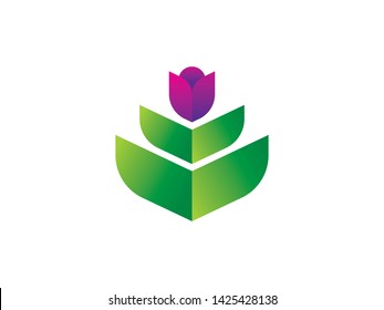 Flower Logo Template, Icon, Symbol