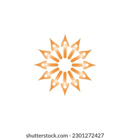 Vorlage für Blumen-Logo-Illustration Design-Vektorgrafik. Premium-Vektorlogo-Design
