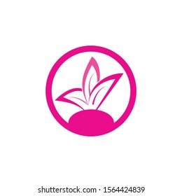  flower logo template vector design
