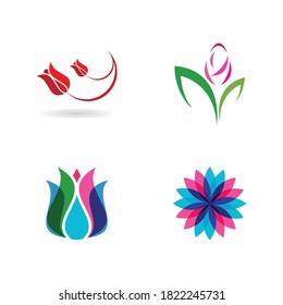  floraler Logo-Vorlage, Vektordesign