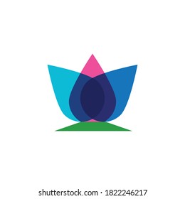  diseño vectorial de la plantilla de logotipo de flor
