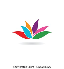  flower logo template vector design