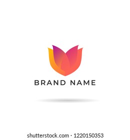 flower logo template vector download