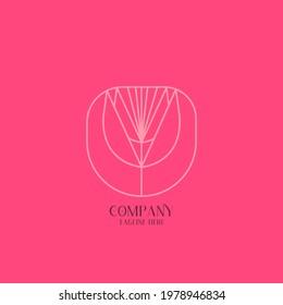 un logotipo floral adecuado para un negocio floral o para una empresa de la moda