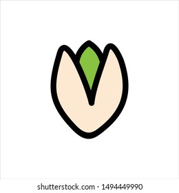 Flower logo. Tulip Symbol. Sign Icon. Vector Eps 10.