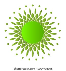 Flower logo with unique character