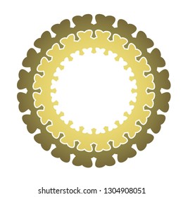 Flower logo with unique character