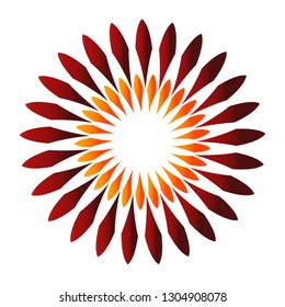 Flower logo with unique character
