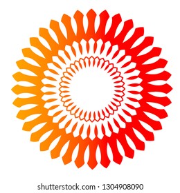 Flower logo with unique character