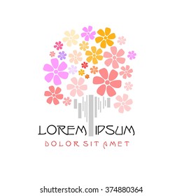 flower logo vector