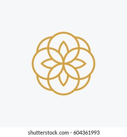 Flower logo vector