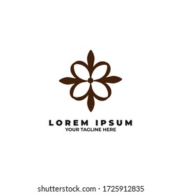 flower logo vector design illustration. logo icon,symbol and template