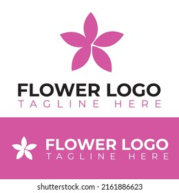 A flower logo in vector format for beauty business
