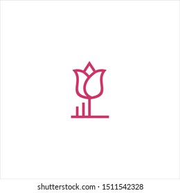 flower logo vector graphic abstract