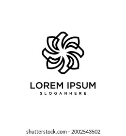  Blumenlogo, Vektorgrafik-Design