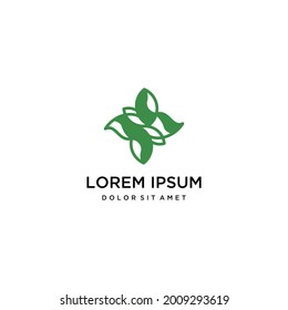 flower logo vector graphic design