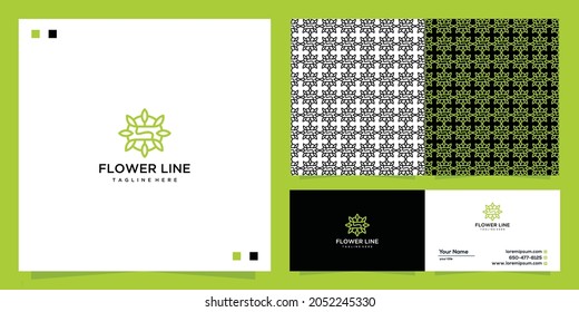 flower logo vector graphic design