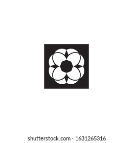 Flower logo vector icon design