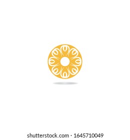 Flower logo vector icon design