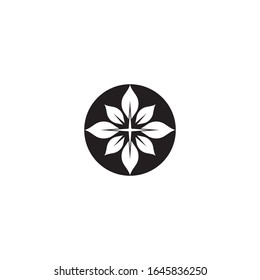 Flower logo vector icon design
