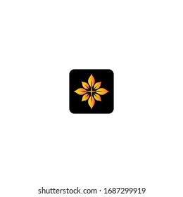 Flower logo vector icon design