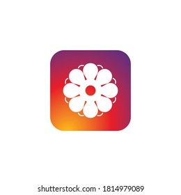 Flower logo vector icon design