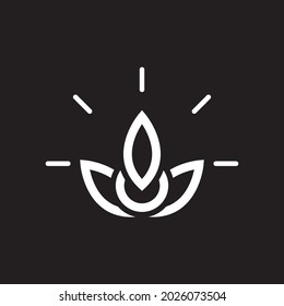 Flower logo vector icon design