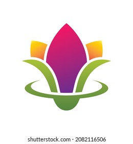Flower logo vector icon design