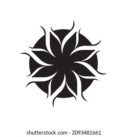 Diseño de iconos vectoriales de flor